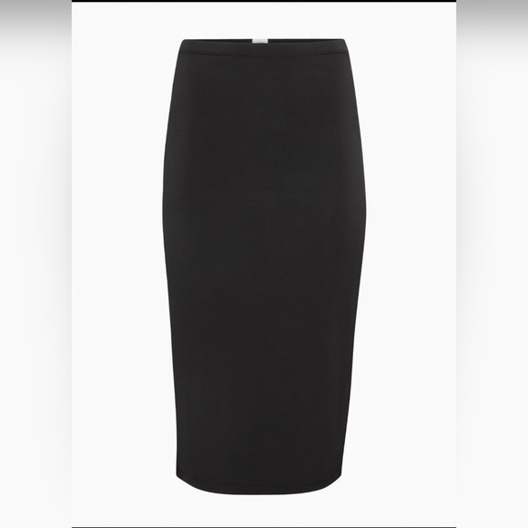 ARITZIA Wilfred fiction Tube Midi Skirt Stretch Black Size 2XS - Picture 2 of 11